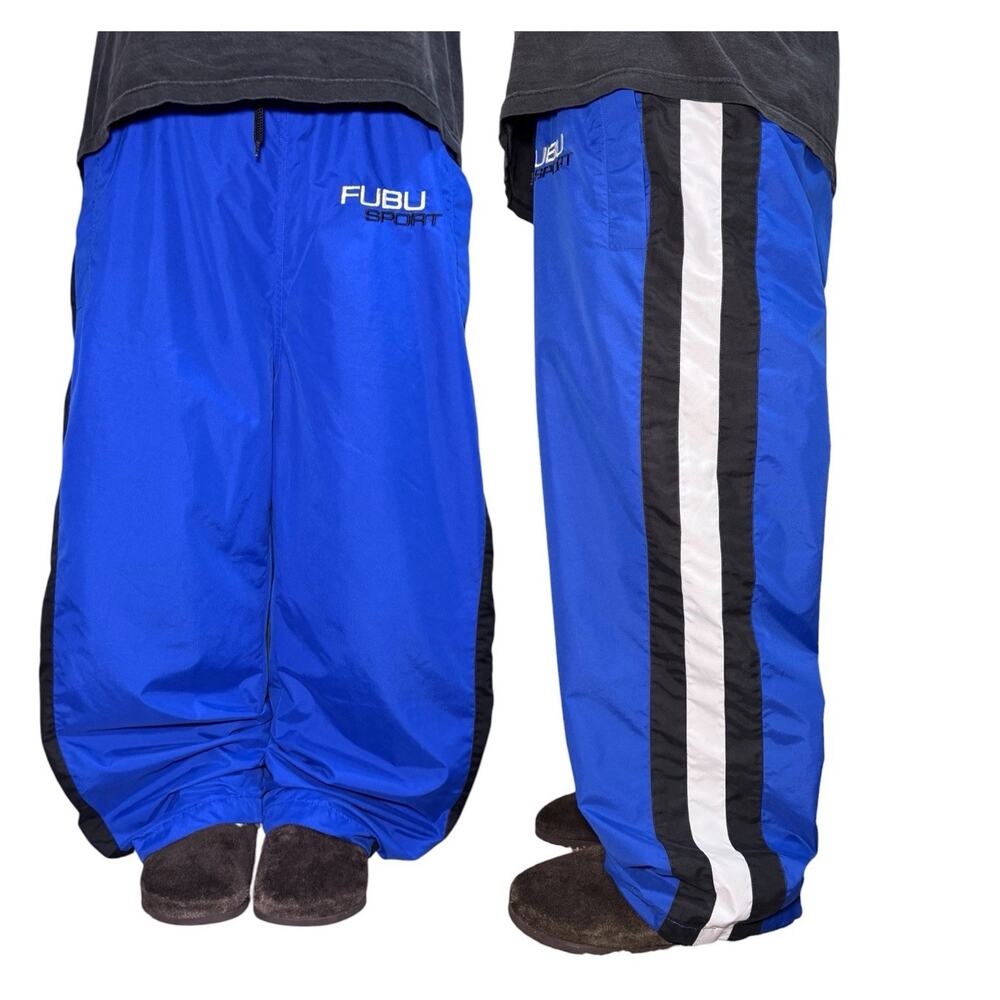 Y2k Baggy Fit Mens Sweatpants XL FUBU skater Style Wide Leg